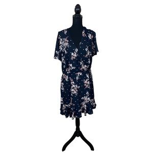 EUC Portmans Floral and Polka Dot Flowy Dress Size 16